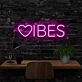 Vibes Neon Sign for Positive Spaces