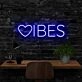 Vibes Neon Sign for Positive Spaces