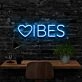 Vibes Neon Sign for Positive Spaces