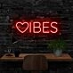 Vibes Neon Sign for Positive Spaces
