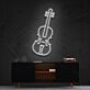 Violin Neon Sign for Music Lovers and Studios