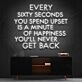 Every Sixty Seconds Neon Sign for Motivational Spaces
