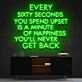 Every Sixty Seconds Neon Sign for Motivational Spaces