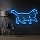 Walking Cat Neon Sign for Pet Lovers and Kids Rooms