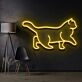 Walking Cat Neon Sign for Pet Lovers and Kids Rooms
