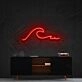 Wavy Neon Sign for Modern Decor