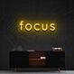 Focus Neon Sign for Productive Spaces