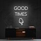 Good Times This Way Neon Sign for Party Spaces