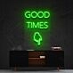 Good Times This Way Neon Sign for Party Spaces