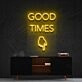Good Times This Way Neon Sign for Party Spaces