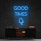 Good Times This Way Neon Sign for Party Spaces