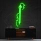 Violin Line Art Neon Sign for Music Lovers and Studios