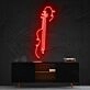 Violin Line Art Neon Sign for Music Lovers and Studios