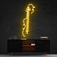 Violin Line Art Neon Sign for Music Lovers and Studios