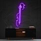 Violin Line Art Neon Sign for Music Lovers and Studios
