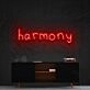 Harmony Neon Sign for Peaceful and Zen Spaces