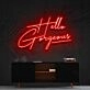 Hello Gorgeous Neon Sign for Welcoming Spaces