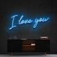 I Love You Neon Sign for Romantic Settings