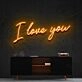 I Love You Neon Sign for Romantic Settings