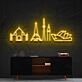 Iconic Monuments Neon Sign for Travel Lovers