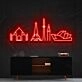 Iconic Monuments Neon Sign for Travel Lovers