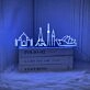 Iconic Monuments Neon Sign for Travel Lovers