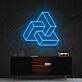 Interlocking Boxes Neon Sign for Geometric Art Lovers