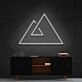 Abstract Mountains Neon Sign for Nature and Artistic Spaces