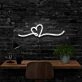 Line Art Heart Neon Sign for Romantic Settings