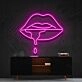 Lips Dripping Neon Sign for Bold Statements