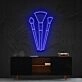 Makeup Brushes Neon Sign for Beauty Studios