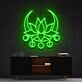 Moon Lotus Neon Sign for Peaceful and Zen Spaces
