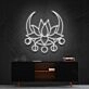 Moon Lotus Neon Sign for Peaceful and Zen Spaces