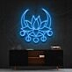 Moon Lotus Neon Sign for Peaceful and Zen Spaces