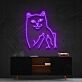 Mr Bad Cat Neon Sign for Playful and Pet Lovers