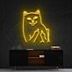 Mr Bad Cat Neon Sign for Playful and Pet Lovers