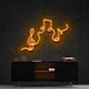 Musical Flow Neon Sign for Music Lovers and Studios