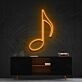 Musical Note Quaver Neon Sign for Music Rooms