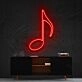 Musical Note Quaver Neon Sign for Music Rooms