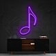 Musical Note Quaver Neon Sign for Music Rooms