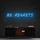 No Regrets Neon Sign for Motivational Spaces