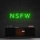 Not Safe For Work Neon Sign for Bold and Playful Decor