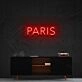 Paris Neon Sign for Travel Lovers