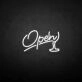 'Open3' neon sign