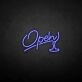 'Open3' neon sign