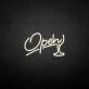 'Open3' neon sign