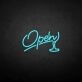 'Open3' neon sign
