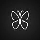 Butterfly Custom Neon Sign V2 for Nature and Kids Rooms