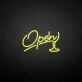 'Open3' neon sign