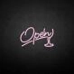 'Open3' neon sign